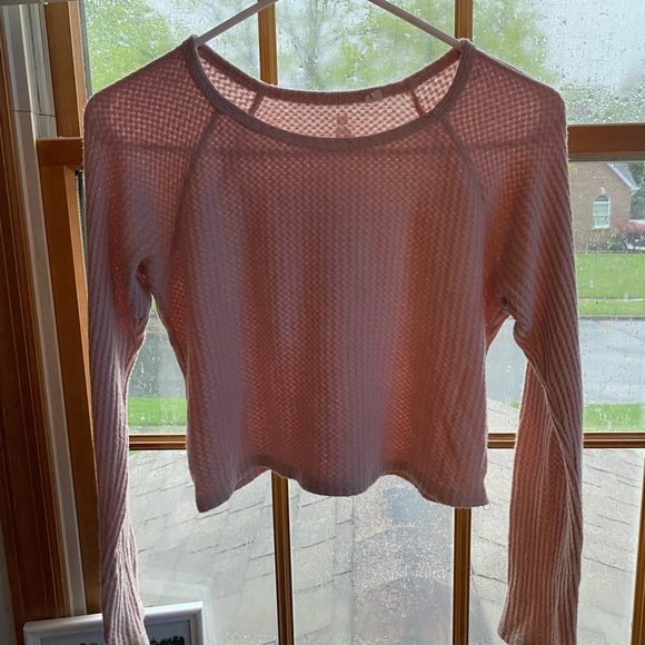 Pac Sun waffle knit cropped sweater - Picture 4 of 4